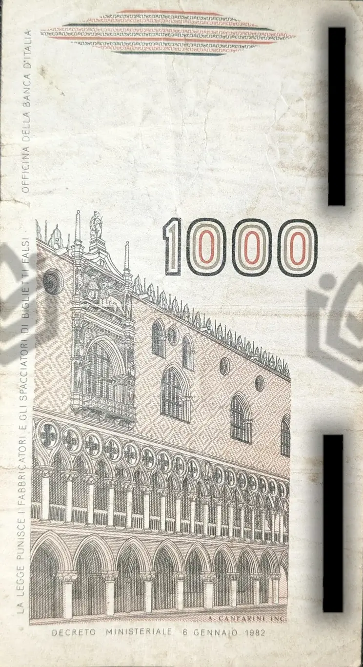 Italian 1000 Lire